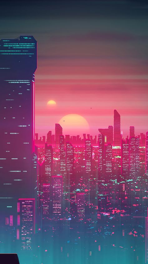 2006 Wallpaper, Imac Laptop, Ultra Hd Wallpaper, Sunset City, Asus Zenfone, Illustration Digital, For Desktop, Retro Aesthetic, Pc Laptop