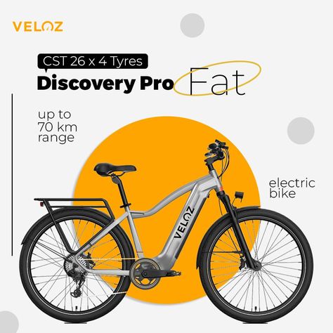 Introducing the Discovery FAT Electric Bike, the ultimate companion for adventure enthusiasts. With a robust 750W motor and Shimano 8-speed gears, this e-bike effortlessly tackles diverse terrains. Its 48V 15Ah LG battery ensures an impressive pure electric range of 45-55KM or assisted riding up to 60-70KM, providing ample power for extended journeys. Designed for durability and comfort, the Discovery FAT features coil spring suspension, Logan Hydraulic brakes, and CST 26 x 4 tyres for optim... Electric Range, E Bike, Electric Bike, Electricity, Bike, Quick Saves