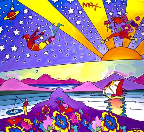 Peter Max Returns to Ocean Galleries Fourth of July Weekend with His Newest Collection of Cosmic Art | Ocean Galleries | Ocean Galleries Peter Max Art, Peter Max, 50th Anniversary Celebration, Anniversary Celebration, 50th Anniversary, Fourth Of July, Of Love, Art