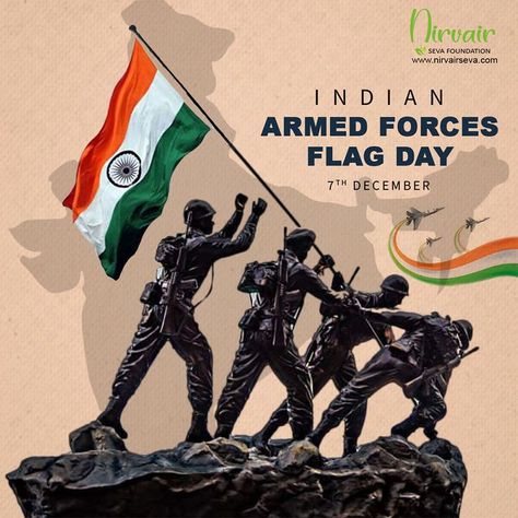 On this occasion of Indian Armed Forces Flag Day we commemorate the fortunate efforts and dedicated protection levied through our armed forces. We wish and greet the nation on this day for keeping us safe. #armyday2021 #armedforcesflagDay #indianarmy #india #indianairforce #army #indian #indiannavy #jaihind #bsf #love #crpf #indianarmylovers #armylife #commando #itbp #delhi #indianarmedforces #specialforces #ncc #nda #upsc #airforce #narendramodi #bharat #nirvair #nirvairsevafoundation Indian Armed Forces Flag Day, Armed Forces Flag Day, Army Indian, Indian Armed Forces, Dancer Painting, Non Governmental Organization, Army Day, Indian Air Force, Indian Navy