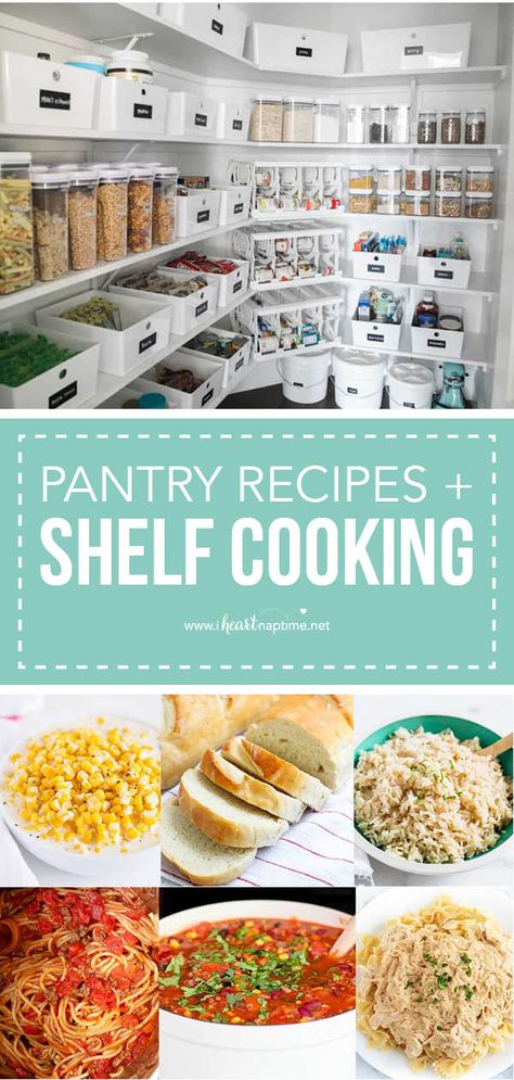 Beginning Cooking Recipes, Cooking From The Pantry, First Time Cooking Recipes Simple, Pantry Cooking Challenge, Shelf Cooking Recipes, Shelf Cooking Ideas, Pantry Staples Recipes, Pantry Cooking Recipes, Recipes When You Have No Food