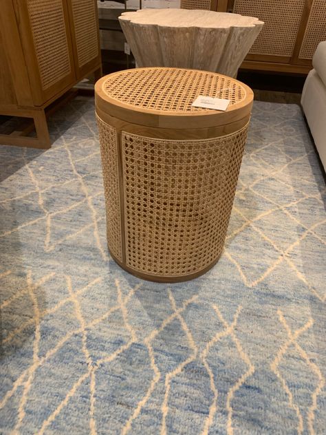 Love this stool at GDC Wicker Laundry Basket, Laundry Basket, Small Trash Can, Trash Can, Vision Board, Love This, Canning, Home Decor, Home Décor