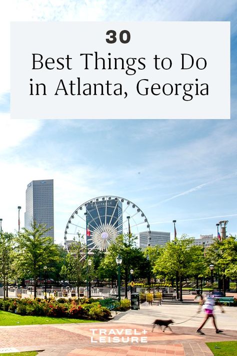 Here are 30 of the top things to do in Atlanta, Georgia, from art museums to high-end shopping. #unitedstates #travel #ustravel #travelandleisure Piedmont Park Atlanta, Krog Street Market, Atlanta Museums, Things To Do In Atlanta, Georgia Map, Music Museum, Atlanta Botanical Garden, Georgia Aquarium, Piedmont Park