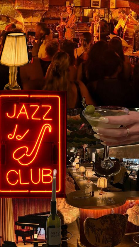 Jazz Themed Party, Vintage Jazz Club Aesthetic, 70s Cocktail Party, Jazz Bar Aesthetic, Mae Aesthetic, Jazz Club Decor, 21st Birthday Wishes, Jazz Night, Jazz Party