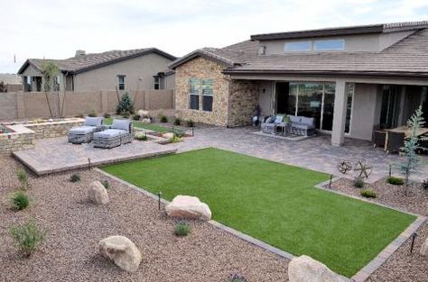 Turf Landscaping, Arizona Backyard Landscaping, Desert Backyard, Low Maintenance Backyard, Arizona Backyard, Prescott Arizona, Arizona Landscape, Zero Energy, Backyard Landscaping Ideas