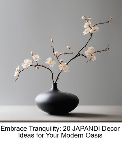 Transform your modern home with JAPANDI Decor Ideas: a perfect blend of Japanese serenity and Scandinavian functionality. Japandi Table, Zen Interior Design, Japandi Home Decor, Arreglos Ikebana, Zen Interiors, Large Floral Arrangements, Japandi Decor, Japandi Design, Ikebana Flower Arrangement