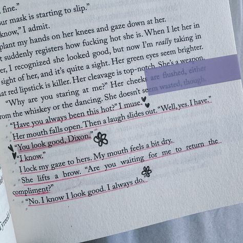 ~ annotation dump ~ It’s been a while since I posted one of these 🤭 Here are some of my favourite moments from The Dixon Rule by Elle Kennedy. Have you read this? “Legends, Dixon. I spent the whole day and night with legends.” What’s your favourite Elle Kennedy book? . . . . . . . . . . #books #annotatedbooks #bookannotations #bookstagram #bookcommunity #ellekennedy #readersofig #bookgram bookish, booksta, reader, reading, author, hockey romance. Dixon Rule Book, The Dixon Rule Spicy Chapters, The Dixon Rule, Campus Diaries, Lynn Painter, Book Mood, Hockey Romance, Rom Coms, Book Scrapbook