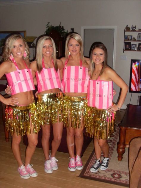 Abc party ideas #victoriasecret Abc Outfits Party, Anything But Clothes Party Ideas Outfits, Outfit Bizarro Bariloche, Abc Costume, Anything But Clothes Party Ideas, Anything But Clothes Party, Abc Costumes, Tinsel Skirt, Frat Outfits