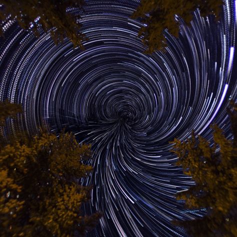 Vortex Star Trail Polar Panorama Vortex Drawing, Star Trails, Sky Garden, The Night Sky, Drawing Artwork, Love And Light, Night Sky, Night Skies, Astronomy