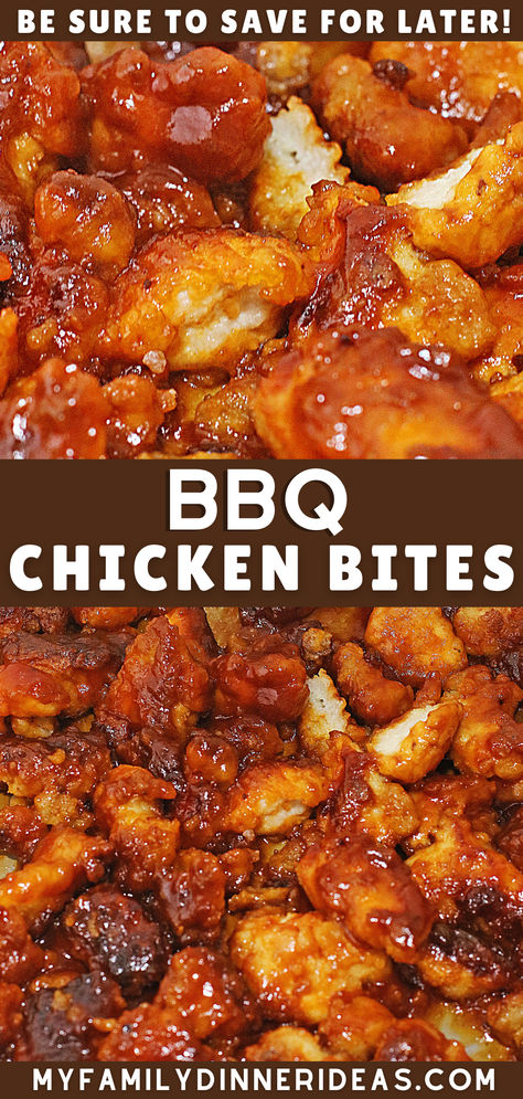 Honey BBQ Chicken Bites Barbecue Chicken Bites, Honey Bbq Chicken Bites, Sandwich Recipes Dinner, Bbq Chicken Bites, Chicken Bites Recipes, Easy Skillet Chicken, Meatball Dinner, Bbq Sauce Chicken, Honey Bbq Chicken