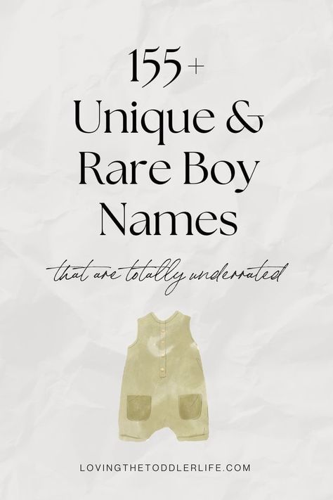 Searching through baby boy names for *the* name for your little one? I am a baby name EXPERT and *these* are the best totally unique baby boy names that are rare, uncommon but still super handsome - and actually cool in 2025. Odd Boy Names, Unique Boys Names, Baby Boy Names Uncommon, Unique Baby Names For Boys, Boy Names Uncommon, Rare Boy Names, Baby Boy Names Rare, Boys Names Rare, Baby Boy Middle Names