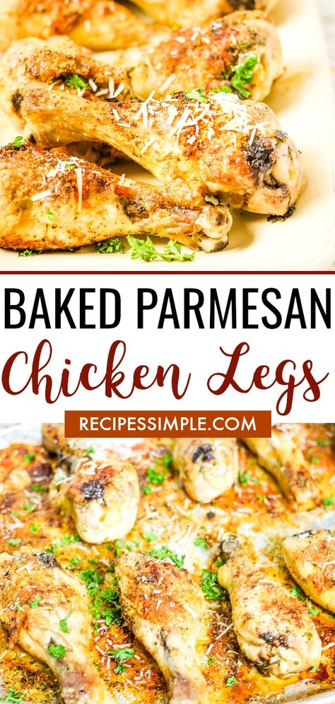 Parmesan Baked Chicken Legs Recipe Baked Chicken Parts Recipes, Parmesan Chicken Drumsticks Oven Baked, Creamy Chicken Legs Recipes, Garlic Parmesan Chicken Legs Baked, Baked Chicken Legs Recipes, Chicken Leg Recipes Oven, Oven Garlic, Parmesan Baked Chicken, Chicken Legs Recipes