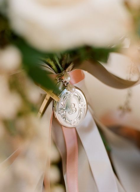 Bridal Bouquet Lockets, Bouquet Locket, Bouquet Photography, Hydrangea Colors, Bridal Registry, Santa Barbara Wedding, Locket Charms, Blush And Gold, Resort Wedding