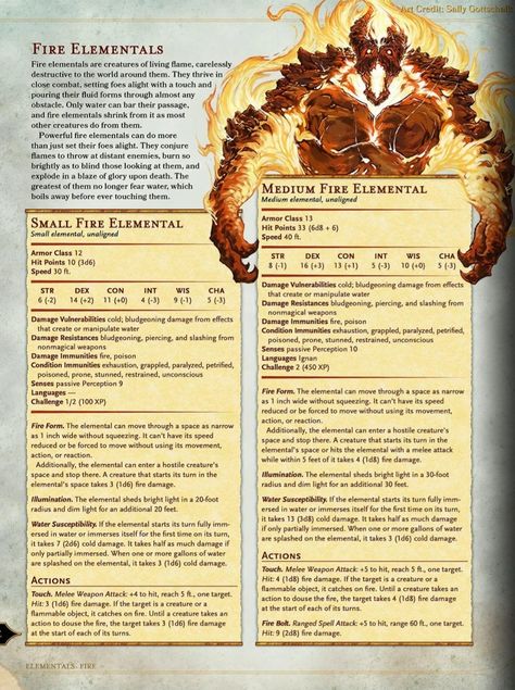 Elemental Dnd, Dnd Sheet, Fire Elemental, Dungeons And Dragons Rules, Dungeons And Dragons Races, Dnd Character Sheet, Dnd Minis, World Mythology, Dnd Classes