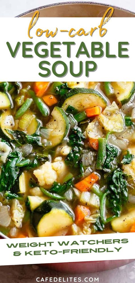 Weight Watchers Chicken Vegetable Soup, Chicken Broth With Vegetables, Low Carb Vegetable Soup Crock Pot, Vegetable Soup Beef Broth, Soup With Lots Of Vegetables, Broth Based Vegetable Soup, Mixed Vegetable Soup Recipes, Vegetable Soup Chicken Broth, Beef Broth Vegetable Soup Recipes