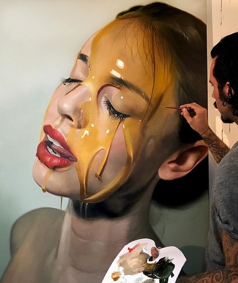 Oil Paintings by Mike Dargas | Art and Design Mike Dargas, Oil Painting Woman, Inner Conflict, Hyper Realistic Paintings, Realistic Oil Painting, Ap Studio Art, Oil Portrait, Realistic Paintings, Hyperrealism