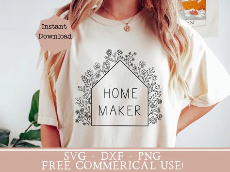 Homemaker Shirt, Traditional Wife, House Png, Wife Svg, Flower House, Digital Sales, Christian Motherhood, Svg Christian, Shirt Png