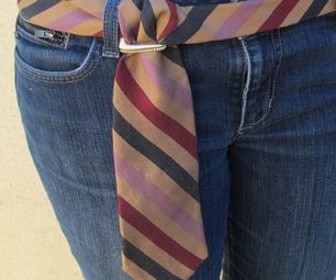 Turn a Men's Necktie into a Ladies Belt in minutes! Necktie Crafts, Tie Ideas, Ikat Pinggang, Old Ties, Diy Belts, Tie Crafts, Diy Vintage, Mens Neck Ties, Love T Shirt