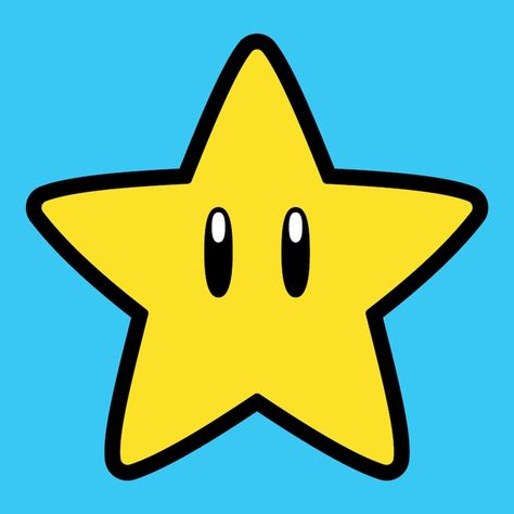 Mario Star Printable, Mario Star Drawing, Star From Mario, Mario Star, Art Cricut, Super Mario Nintendo, Inktober 2024, Mario Nintendo, Star Svg