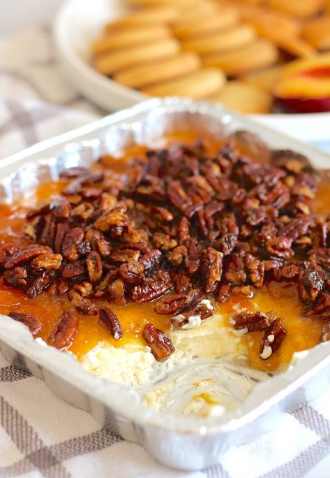 Peach Pecan Dip 12 Tomatoes, Peach Pecan Dip, Peach Dip, Dips Healthy, Pecan Dip, Twelve Tomatoes, Dip Dessert, Holiday Dip, 12 Tomatoes Recipes