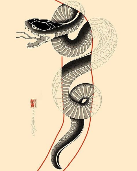 Tortoise Tattoo, Japanese Snake Tattoo, Tattoo Snake, Tattoo Maker, Snake Drawing, Japan Tattoo Design, Snake Tattoo Design, Irezumi Tattoos, Japanese Tattoos