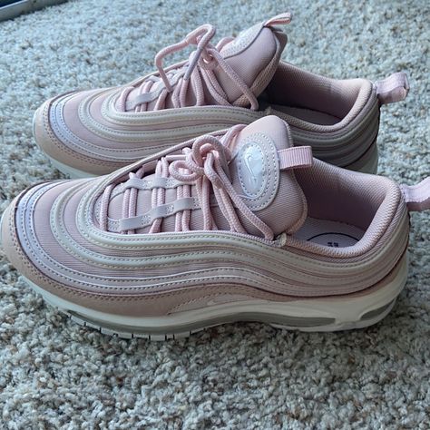 Reposhing This Item I Purchased From @ Sarahicard. Loved Them, But I Have Really Narrow Feet And They Don’t Fit Like My Other Ones! Like Brand New! Questions? Leave A Comment Below! Nike Air Max 97 Pink, Nike Air Max For Women, Nike Air Max 97, Womens Shoes Sneakers, Air Max, Nike Air Max, Nike Shoes, Nike Women, Pink White