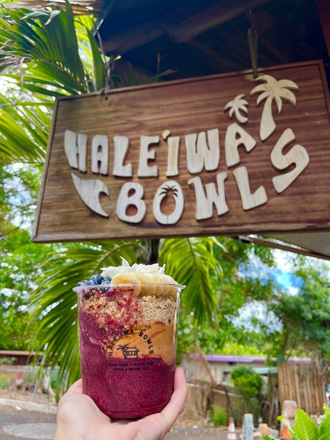 oahu hawaii food, aesthetic food, acai bowls, haleiwa bowls, hawaii aesthetic, #hawaii #hawaiilife #acai #hawaiivibes #oahu #oahuhawaii Hawaii Life Aesthetic Food, Acai Bowls Hawaii, Haleiwa Bowls, Oahu Hawaii Aesthetic, Bowls Aesthetic, Aesthetic Hawaii, Açaí Bowls, Hawaii Aesthetic, Hawaii Destinations