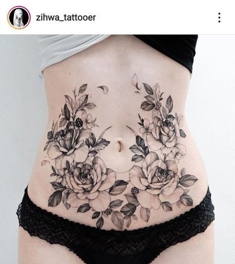 Belly Tattoo Ideas, Belly Tattoos For Women, Lower Stomach Tattoos For Women, Lower Belly Tattoo, Belly Button Tattoos, Lower Belly Tattoos, Abdomen Tattoo, Belly Button Tattoo, Small Belly