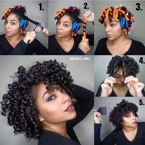 Flexible rod set Curls Black Hair, Natural Hair Flexi Rods, Flexi Rods On Natural Hair, Rods On Natural Hair, Natural Curls Black, Black Hair Curls, Hair Roll, Flexi Rods, Natural Hair Styles Easy