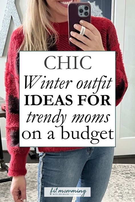 Looking for stylish Women's Winter Outfit ideas that won’t break the bank? This post offers affordable Women's Fashion tips to help you elevate your Mom Style while staying cozy and chic this season. Discover easy ways to create fashionable looks that fit your budget and make you feel great. December Outfits Casual, Trendy Mom Outfits Winter, Chic Mom Style, Women's Winter Outfit, Hot Mom Outfits, Outfit Ideas For Moms, Mom Outfits Winter, Trendy Mom Outfits, December Outfits