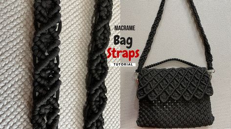 macramr bag strap simple - Tutorial Macrame Macrame Bag Strap Tutorial, Macrame Bag Strap, Diy Macrame Bag, Macrame Shoulder Bag, Macrame Strap, Diy Macrame, Macrame Bag, Macrame Knots, Tshirt Pattern