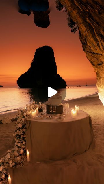 Hannah Rosser on Instagram: "and then the sunset showed up…  This iconic beachside cave wedding took place in Krabi, Thailand at the lovely Rayavadee Resort" Rayavadee Wedding, Cave Wedding, Thailand Wedding, Krabi Thailand, Krabi, The Sunset, Future Wedding, Wedding Inspo, Around The World