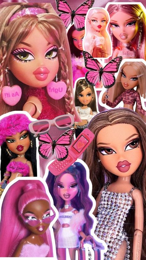 Bratz Phone Aesthetic, Bratz Backgrounds, Baby Bratz, Bratz Birthday, Bratz Wallpaper, Drawing Legs, Wallpapers Ipad, Drawing Stencils, Drawing Wallpaper