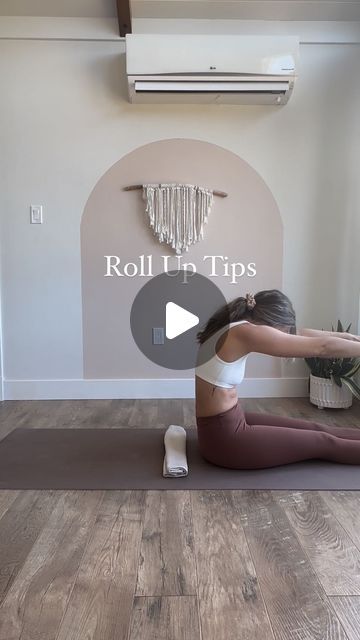 Hannah | Pilates Instructor on Instagram: "Do you struggle with roll ups too? You are not alone they are challenging and even tho they are considered beginner I find them more intermediate level!

In my classes we always do prep moves like these to get ready for challenging moves. 

The way your instructor structures class is important 🤍 otherwise moves may be too challenging because your spine isn’t warmed up to do them yet! 

Take fully guided classes with me in my online studio so you can get strong with Pilates at home today! 

Comment “PILATES” and I’ll send you info on how to get started! ✨

[Pilates workout, Pilates exercises, Pilates home, Pilates home studio, At home workouts, Home workout exercises, At home pilates, Pilates instructor, Pilates inspiration, Pilates abs workout, P Pilates Moves At Home, At Home Pilates Studio, Pilates Home Studio, Workout Exercises At Home, Pilates Abs Workout, Home Pilates Studio, Pilates Inspiration, At Home Pilates, Workouts Home