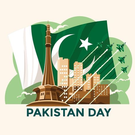 National Pakistan Day with Minar e Pakistan and Flag Background Pakistan Day, Pakistan Independence, Pakistan Independence Day, Tree Saw, Wedding People, Flag Background, Cityscape Photos, Logo Banners, Nature Backgrounds