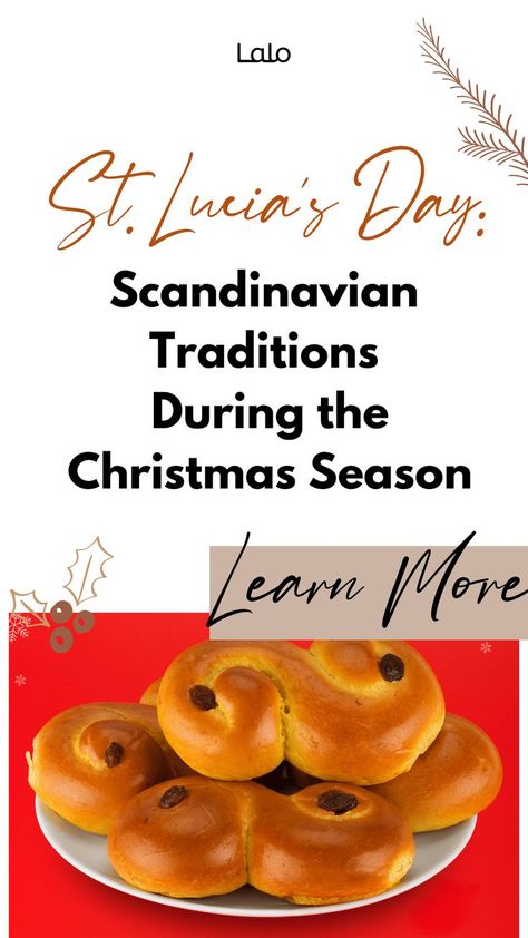 St. Lucia's Day | Lalo Mobile App St Lucia Day, St Lucy, Saint Lucy, Swedish Traditions, To My Father, Holiday Essentials, Christmas Drinks, St Lucia, Christmas Season