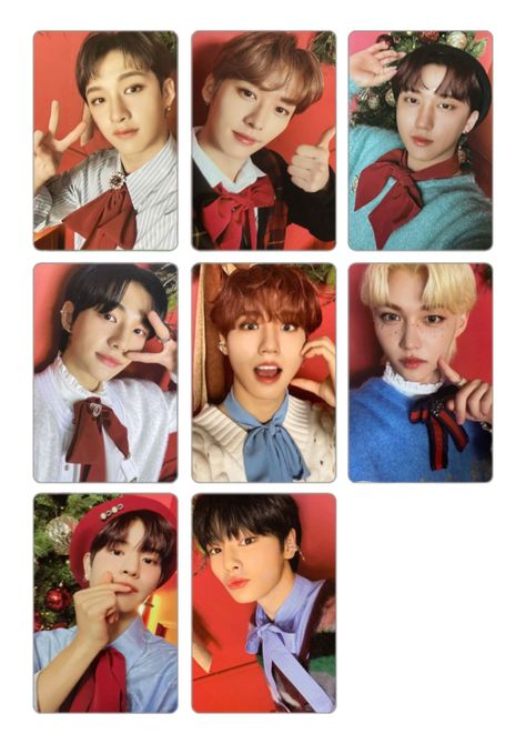 Skz Photocards, Z Cards, Christmas Cards Kids, Kpop Photocard, Tiktok Account, Photo Card Template, Kpop Posters, Season's Greetings, Make Photo