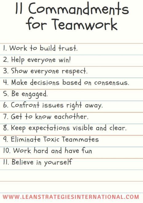 11 Commandments For Teamwork | Stevie's Tao Teamwork Funny, Workplace Quotes, Good Leadership Skills, Team Building Quotes, Team Motivation, Building Quotes, Team Quotes, Leadership Inspiration, Leadership Skill