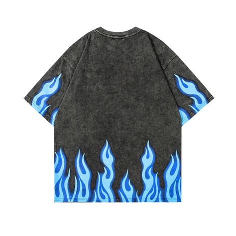 T-Shirts Collection | Oversized T-Shirts | Aesthetic Tees | h0neybear Hipster Prints, Harajuku Aesthetic, Loose Fit Blouse, Blue Flame, Tunic Tops Casual, Oversize Shirt, Style Rock, Oversized Graphic Tee, Casual Tunics