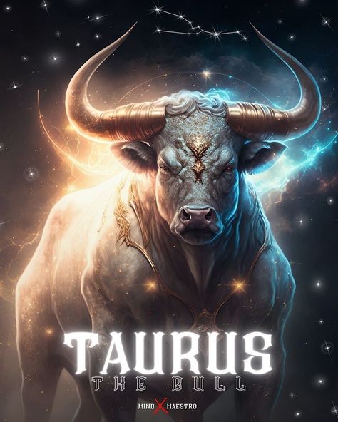 Taurus Bull Tattoos, 12 Signs Of The Zodiac, Elemento Terra, Star Sign Art, Taurus Art, Taurus Bull, Taurus Zodiac Facts, Astrology Stars, Bull Art