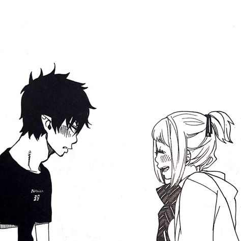 Shiemi X Rin, Rin X Shiemi, Blue Exorcist Manga, Blue Exorcist Shiemi, Rin And Shiemi, Shiemi Moriyama, Rin Okumura, Ao No Exorcist, Blue Exorcist