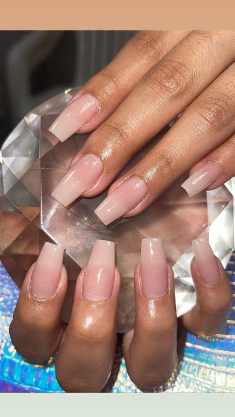 more natural nails looks and elegant design Natural Nails After Acrylic, Acrylic Clear Nails Natural, Natural Nail Clear, Acrylic Nails Natural Look, Clear Pink Natural Nails, Clear Acrylic Overlay On Natural Nails, Natural Nails Real, Natrual Nails, Acrylic Nail Designs