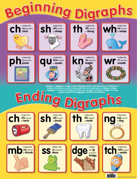 Phonics Bulletin Board, Ending Digraphs, Lkg Syllabus, Digraphs Chart, Vowel Chart, Phonics Learning, Educational Chart, Secret Stories, Phonics Posters