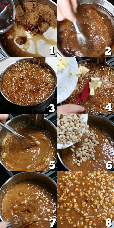 The BEST Peanut Brittle Ever! Mom's Old Fashioned Peanut Brittle recipe is so easy to make. With these simple steps this peanut candy turns out perfect every time. Buttery, crisp and absolutely heavenly. #PeanutBrittleRecipe #PeanutBrittle #PeanutBrittleRecipeEasy #PeanutBrittleRecipeOldFashioned #PeanutBrittleRecipeBest https://www.thefedupfoodie.com See’s Peanut Brittle Recipe, Amish Peanut Brittle Recipe, Caramel Peanuts Recipe, Easy Peanut Brittle Recipe Simple, Peanut Brittle Recipe Easy No Corn Syrup, Best Peanut Brittle Recipe, How To Make Peanut Brittle, Fluffy Peanut Brittle, Peanut Brittle Recipe Old Fashioned