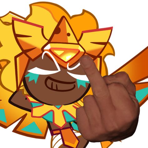 Gingerbread cleopatra flipping the bird at you for having the worst luck in a limited-time gacha game banner Golden Cheese Cookie Pfp, Golden Cheese Cookie Run Fanart, Burnt Cheese Cookie, Golden Cheese Cookie, Earl Grey Cookies, Cookie Salad, Japanese Cookies, Cookierun Kingdom, Poppin Bottles