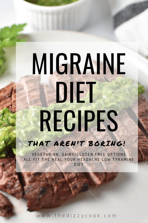 Migraine Diet Lunch, Migraine Elimination Diet Recipes, Migraine Prevention Diet, Recipes For Migraine Sufferers, Heal Your Headache Diet Recipes, Heal Your Headache Diet, The Dizzy Cook Recipes, Migraine Friendly Recipes, Tyramine Free Diet