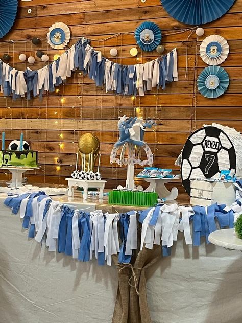 Messi Birthday Party Ideas Argentina, Messi Birthday Party, Messi Birthday, Argentina World Cup, Soccer Birthday, Messi Argentina, Football Party, Black Aesthetic Wallpaper, Birthday Theme