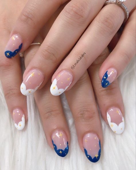 Spring Summer Nails 2023, Miku Nails, Animal Crossing Nails, Genshin Impact Nails, Kawaii Nail Designs, Howls Moving Castle Nails, One Piece Nails, Genshin Nails, Nails Art Blue