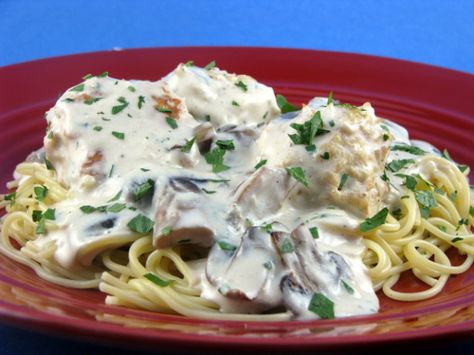 Elegant White Spaghetti And Meatballs Recipe - Food.com Spaghetti And Meatballs Recipe, Whole Wheat Noodles, White Wine Chicken, Wine Chicken, Chicken With Italian Seasoning, Bizarre Foods, Creamy Recipes, Creamy Mushroom Sauce, White Spaghetti