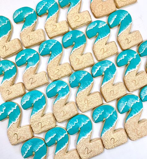 Beach Themed Birthday Cookies | Kelley Hart | Flickr Beach Themed Birthday, Cookies Summer, Beach Theme Birthday, Beach Cookies, Coco Beach, Shark Cookies, Cookie Decoration, Cookies Birthday, Cookies Theme